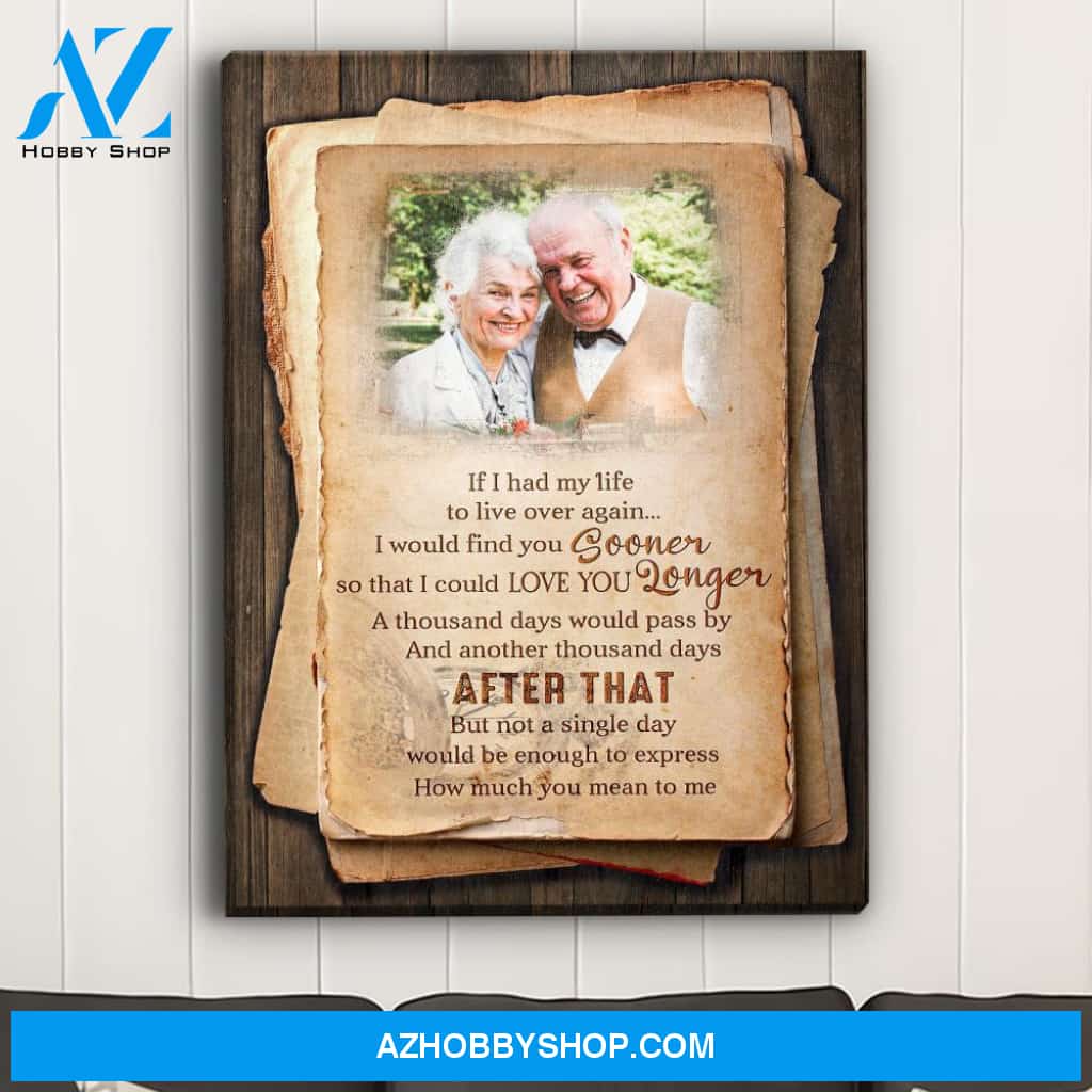 A Thousand Days - Personalized Custom Photo Canvas