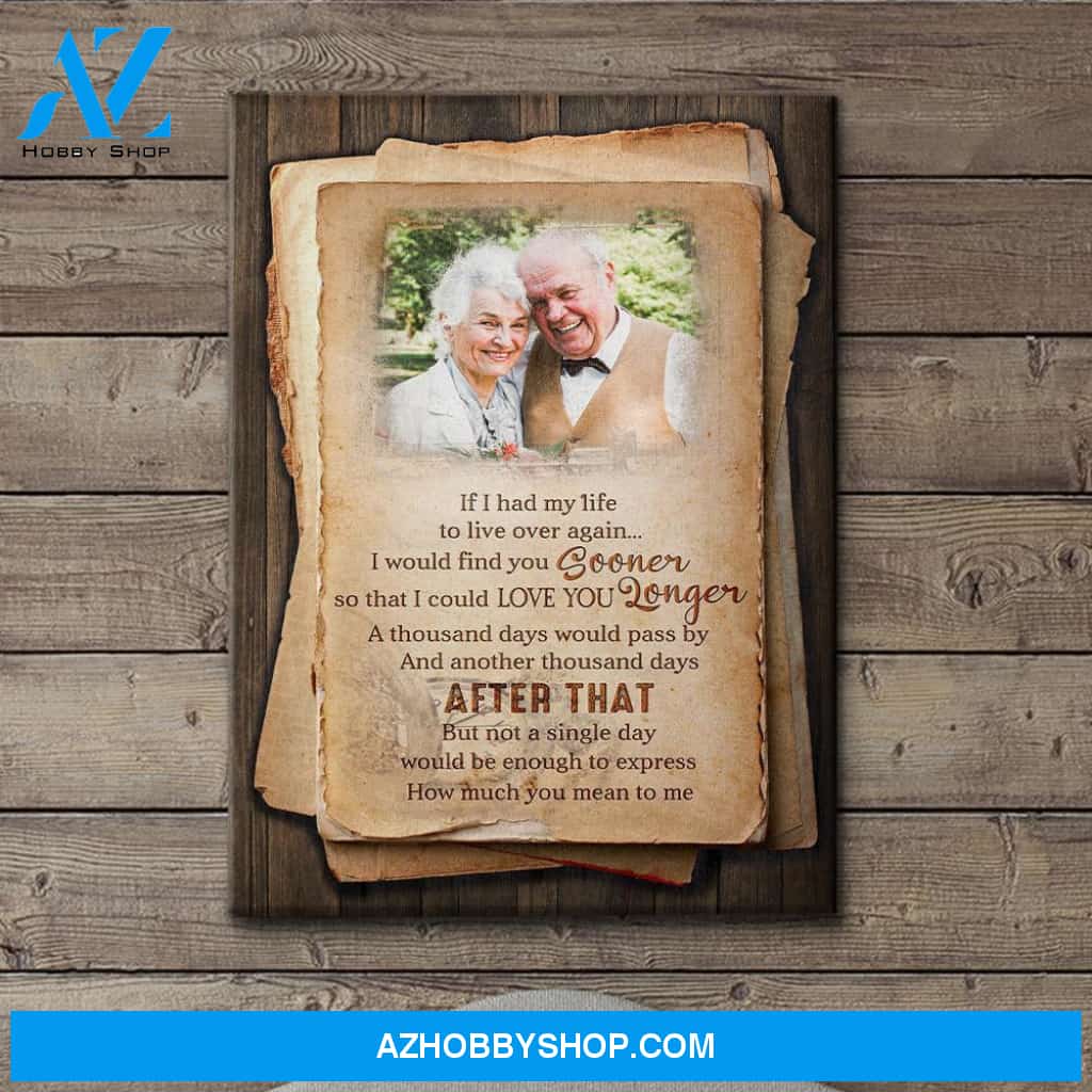 A Thousand Days - Personalized Custom Photo Canvas