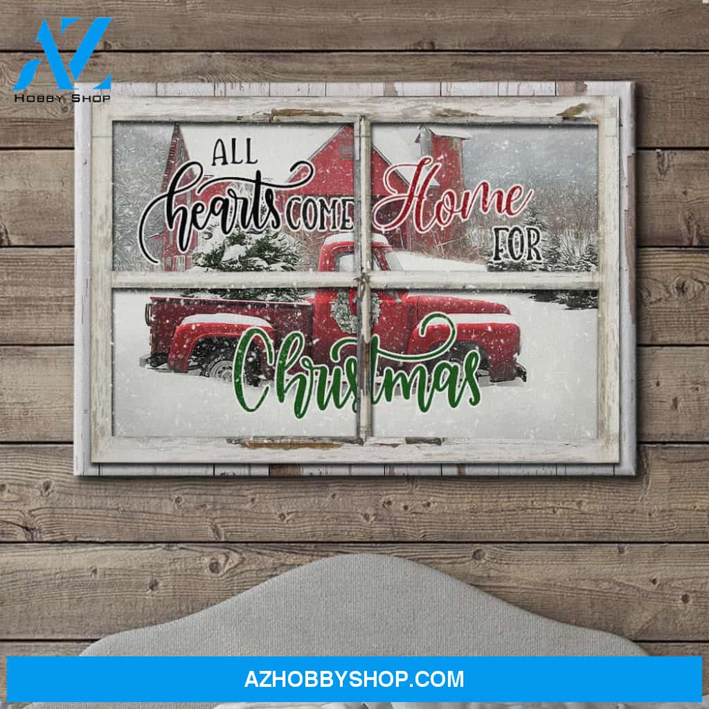 All Hearts Come Home For Christmas - Premium Matte Canvas