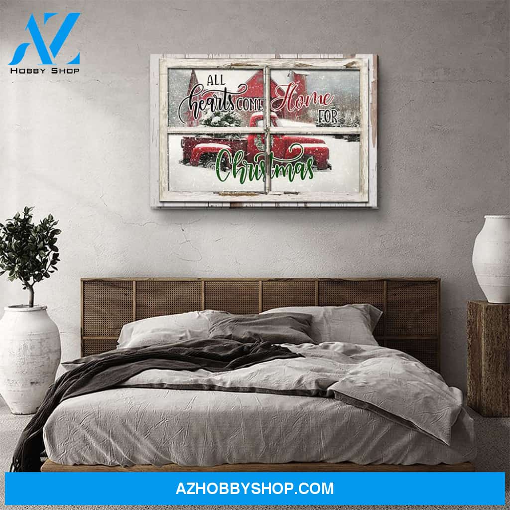 All Hearts Come Home For Christmas - Premium Matte Canvas