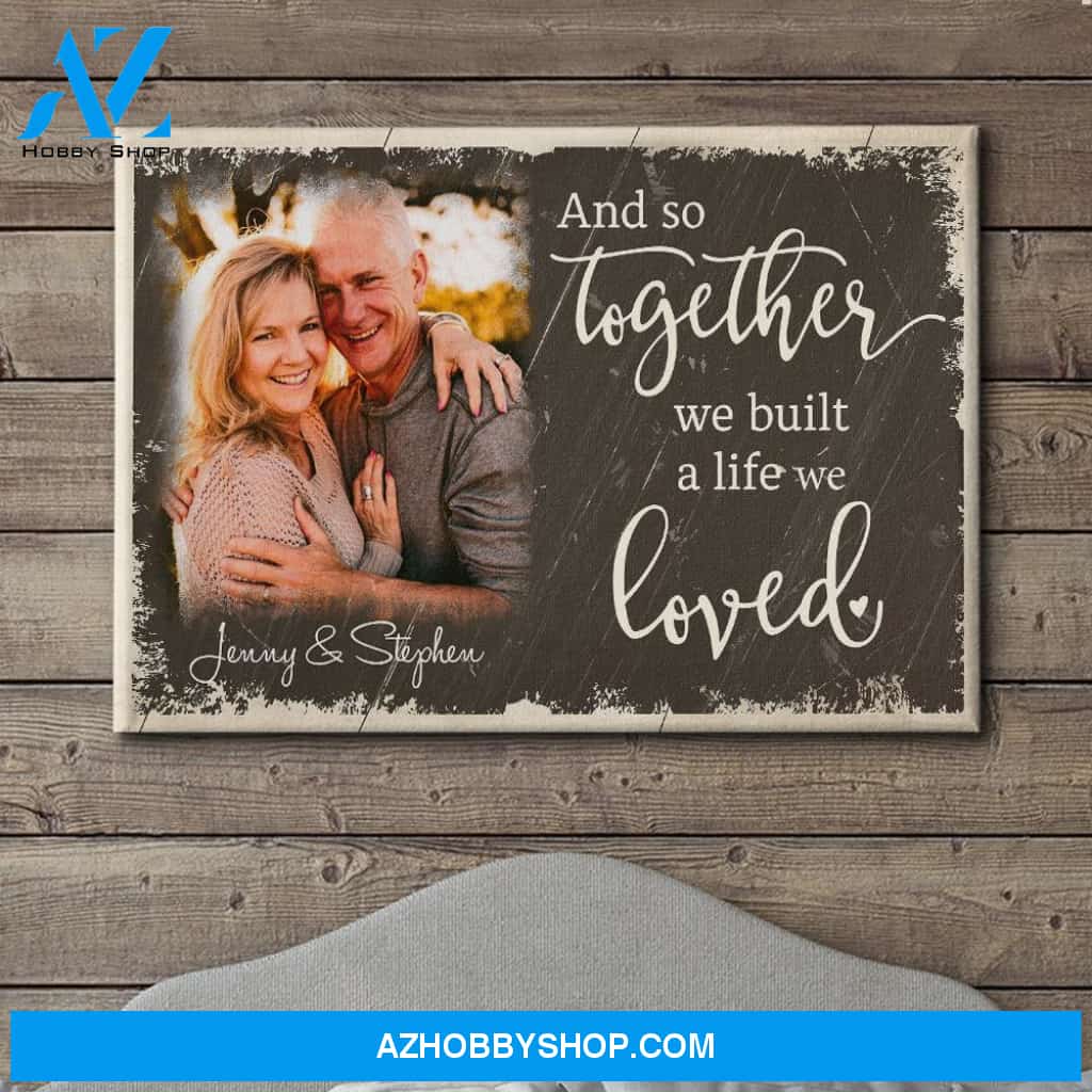 And So Together - Personalized Custom Photo Canvas