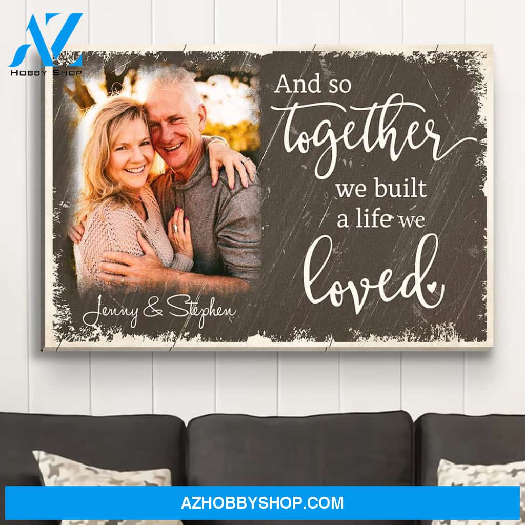 And So Together - Personalized Custom Photo Canvas