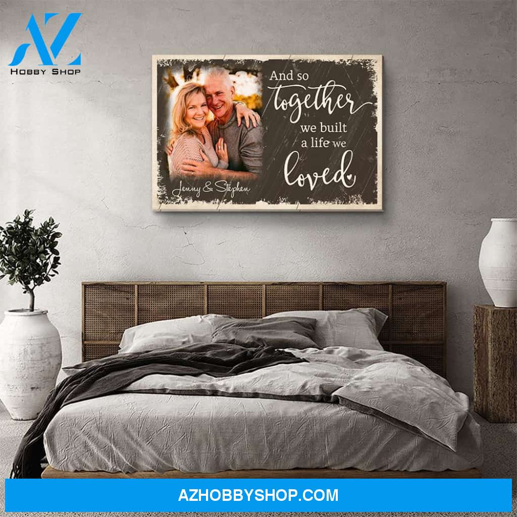 And So Together - Personalized Custom Photo Canvas