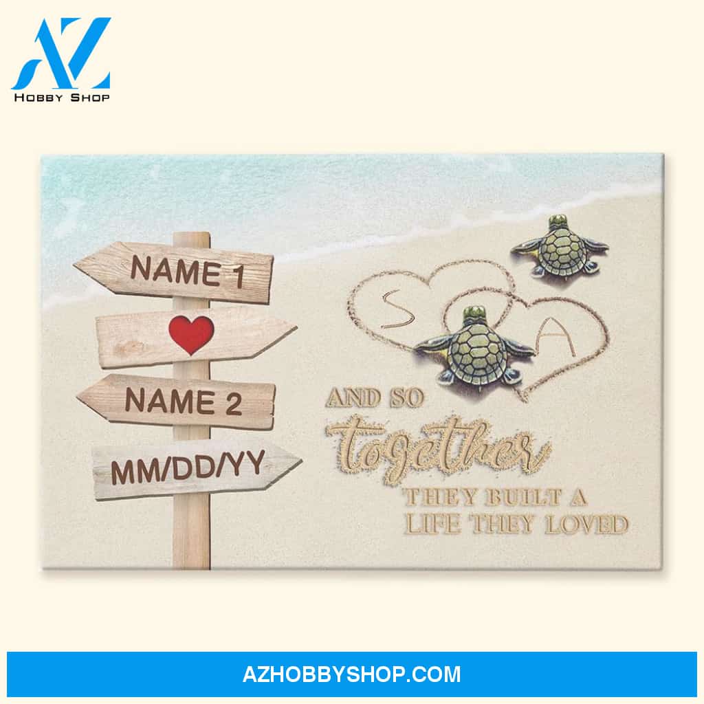 And So Together They Built A Life They Loved, Family Custom Poster, Canvas, Gift For Couple