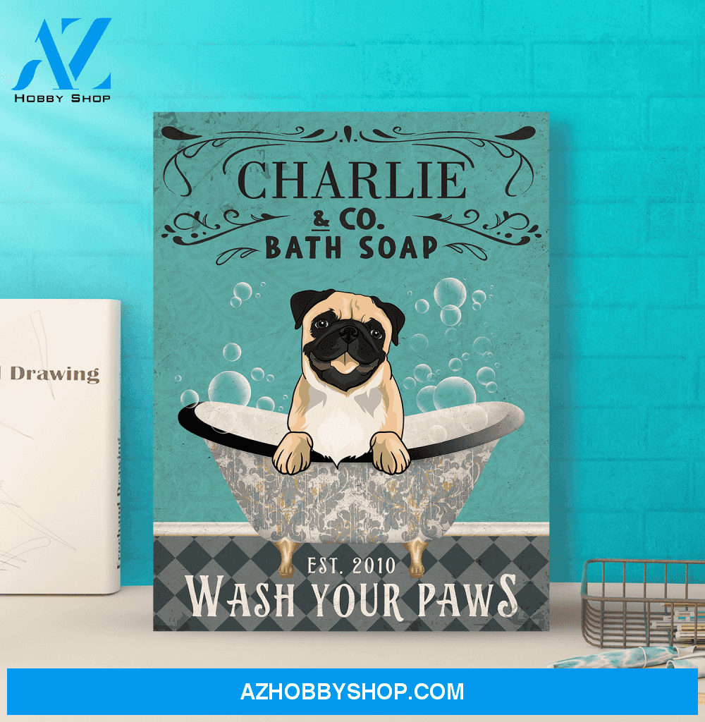 Bath Soap Company - Personalized Custom Canvas - Gifts For Dog Lovers