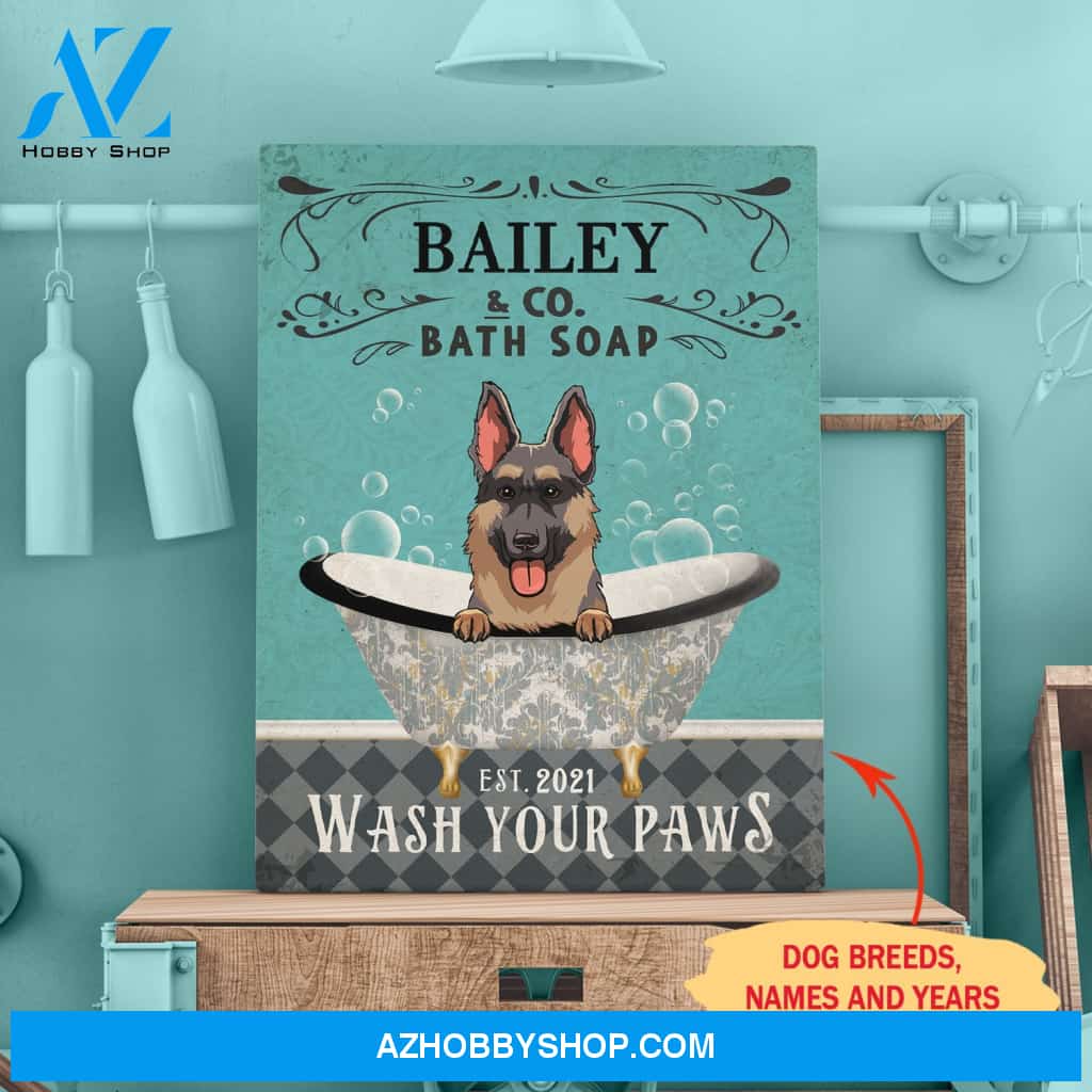 Bath Soap Company - Personalized Custom Canvas - Gifts For Dog Lovers