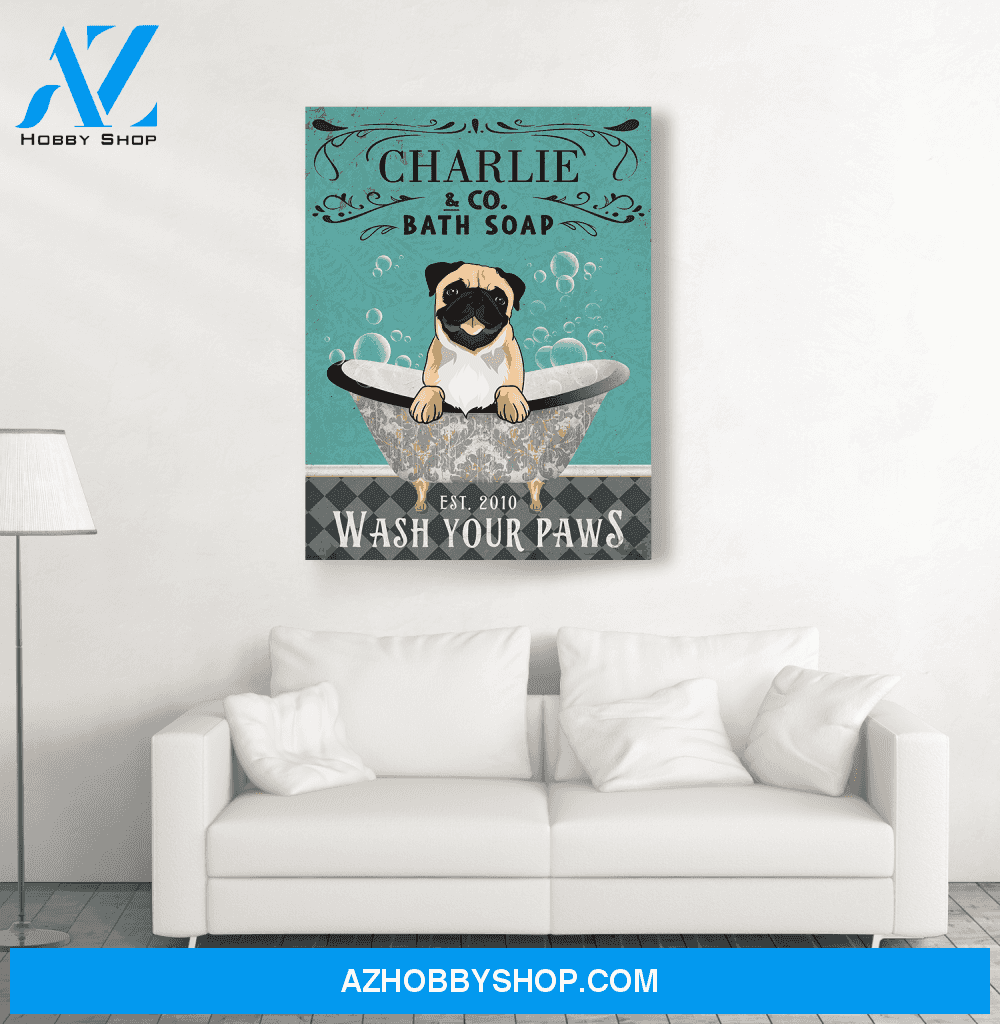 Bath Soap Company - Personalized Custom Canvas - Gifts For Dog Lovers