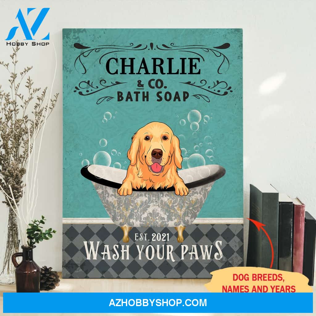 Bath Soap Company - Personalized Custom Canvas - Gifts For Dog Lovers
