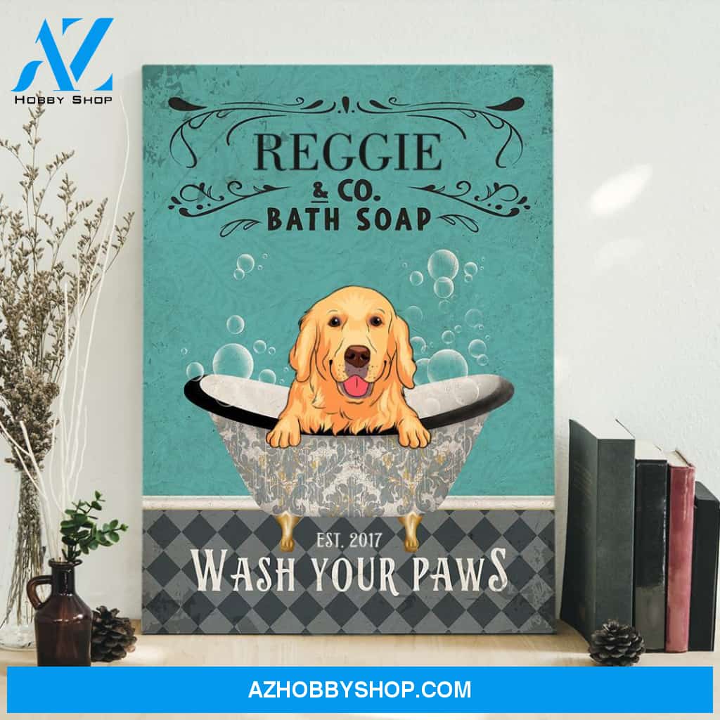 Bath Soap Company - Personalized Custom Canvas - Gifts For Dog Lovers