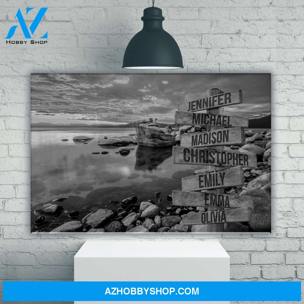Candy Skies Multi-Names Premium Canvas