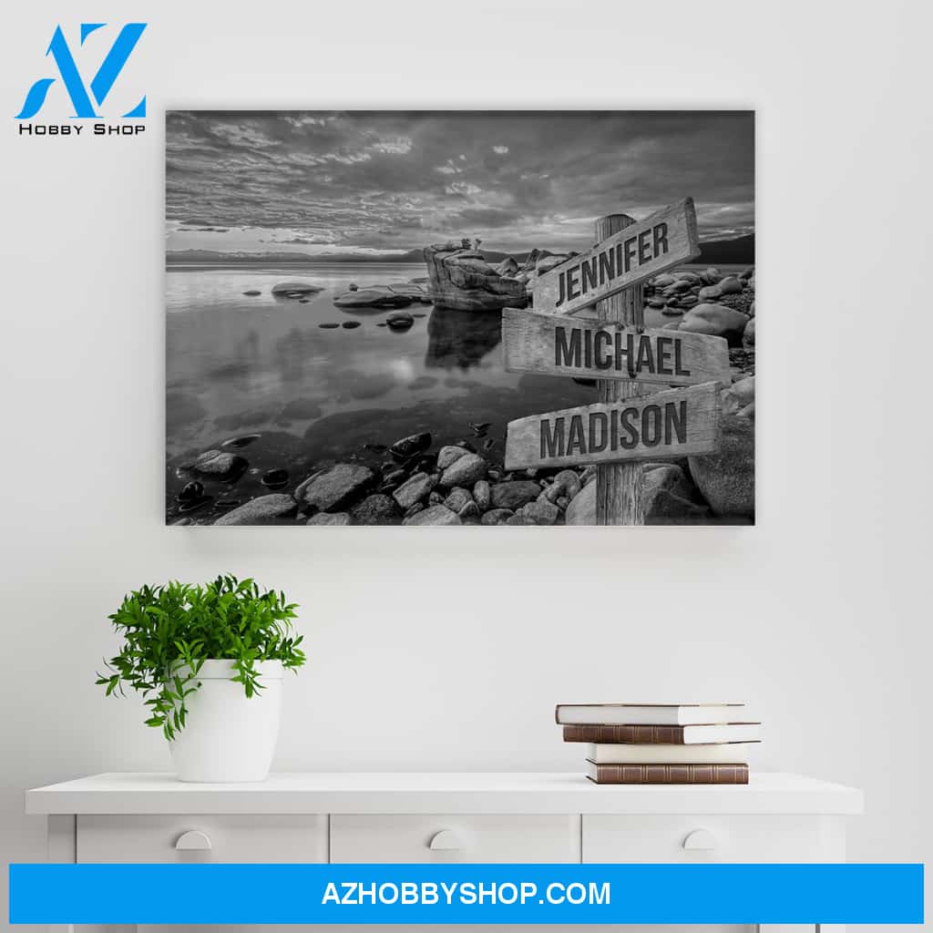 Candy Skies Multi-Names Premium Canvas