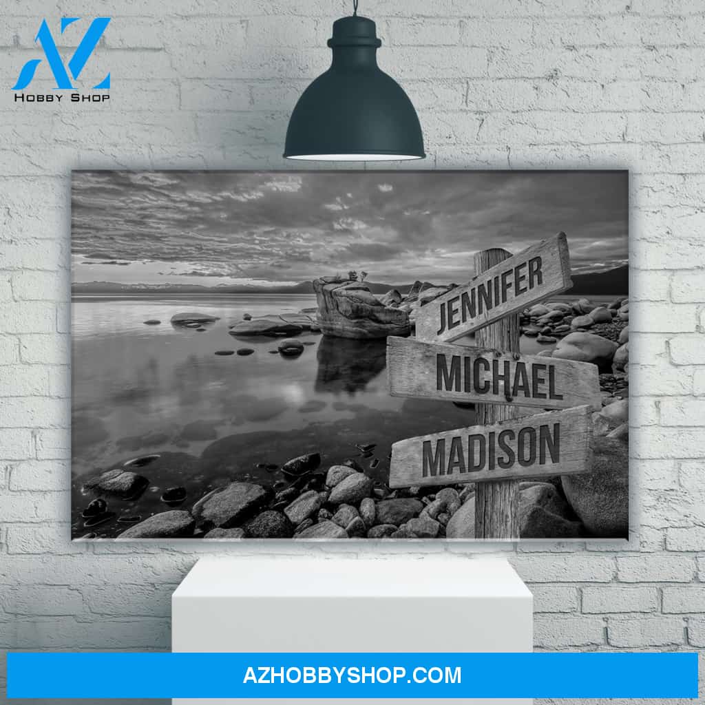 Candy Skies Multi-Names Premium Canvas