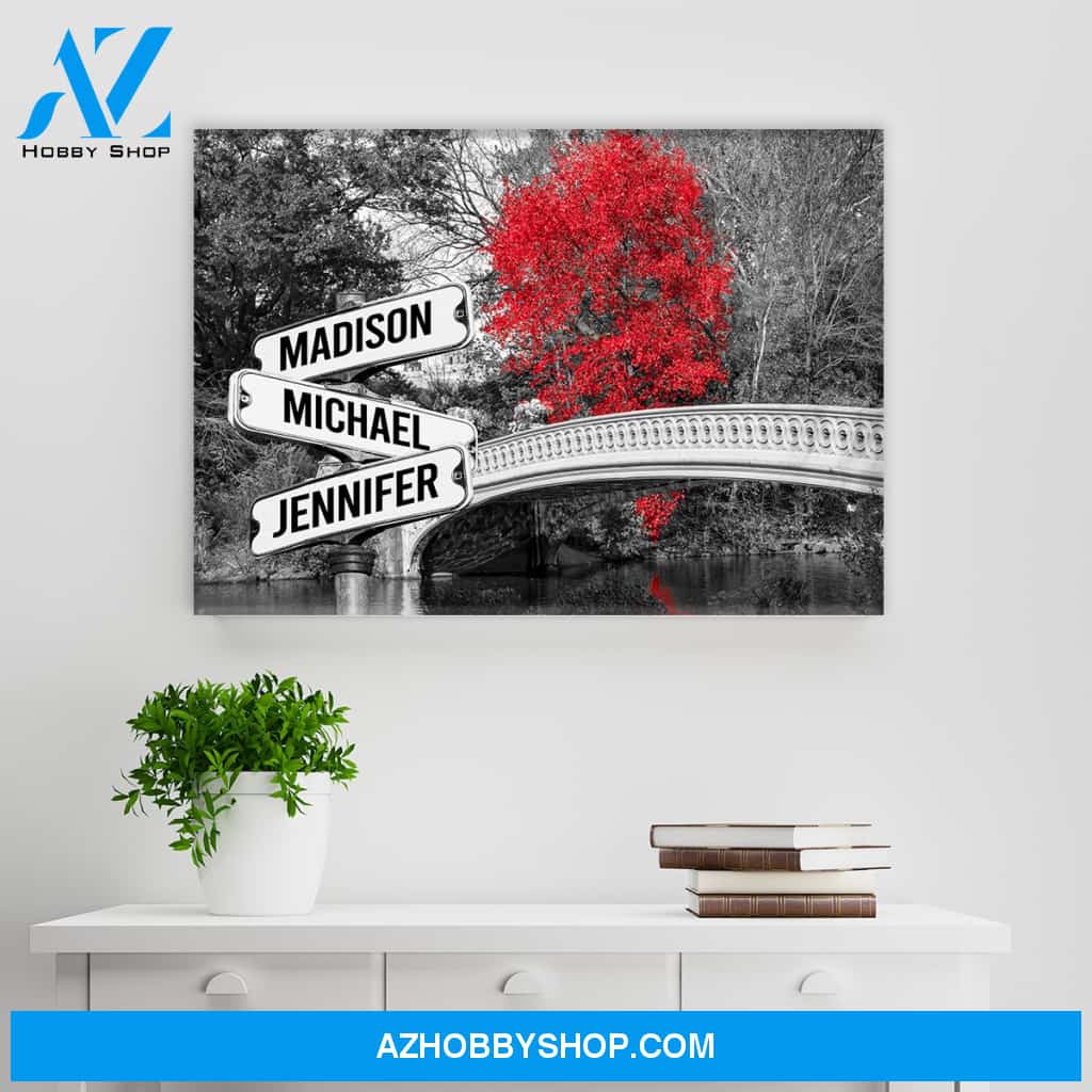Central Park Multi-Names Premium Canvas