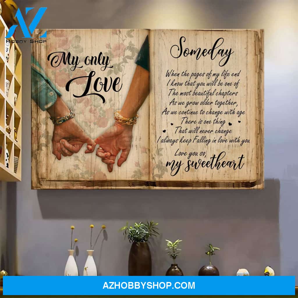 Couple - You will be the most beautiful chapter of my life - Landscape Canvas Prints - Wall Art
