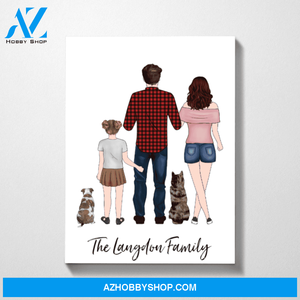 Custom Family Personalized Premium Canvas Gifts for Family Member