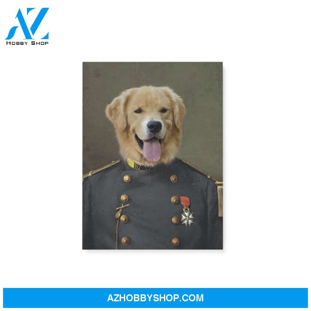 Custom Pet Portrait, The Old Guard Canvas Prints