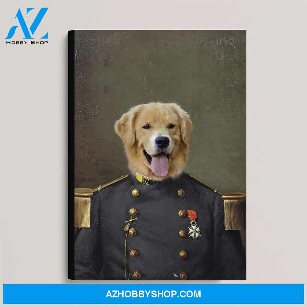 Custom Pet Portrait, The Old Guard Canvas Prints