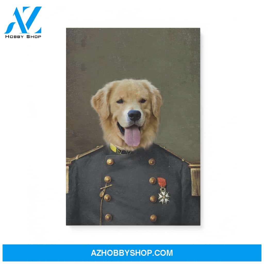 Custom Pet Portrait, The Old Guard Canvas Prints