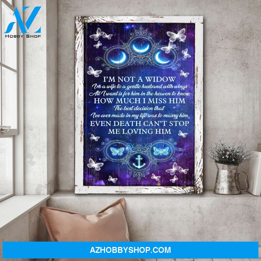 Even death can't stop me loving him - Heaven Portrait Canvas Prints - Wall Art