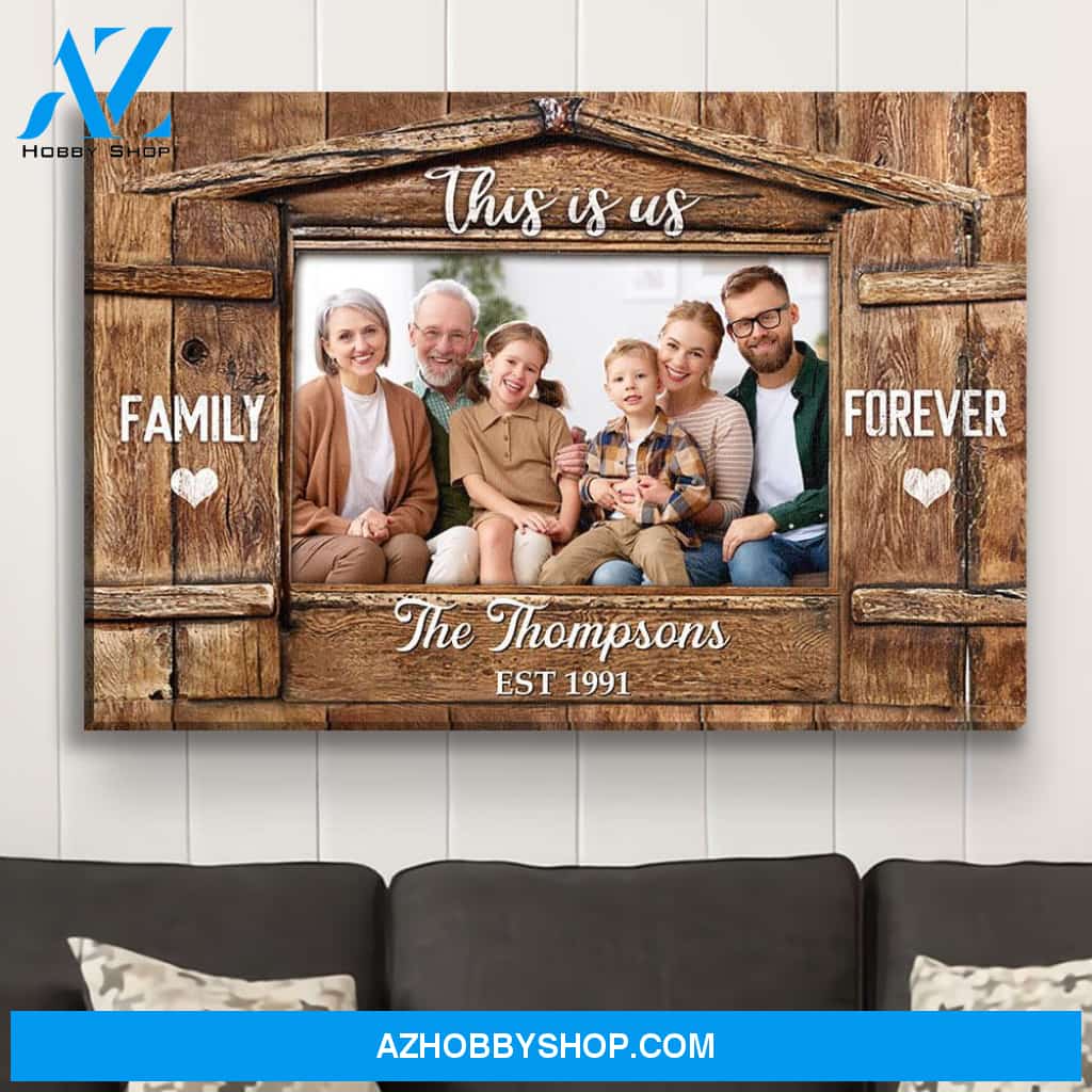Family Forever - Personalized Custom Photo Canvas