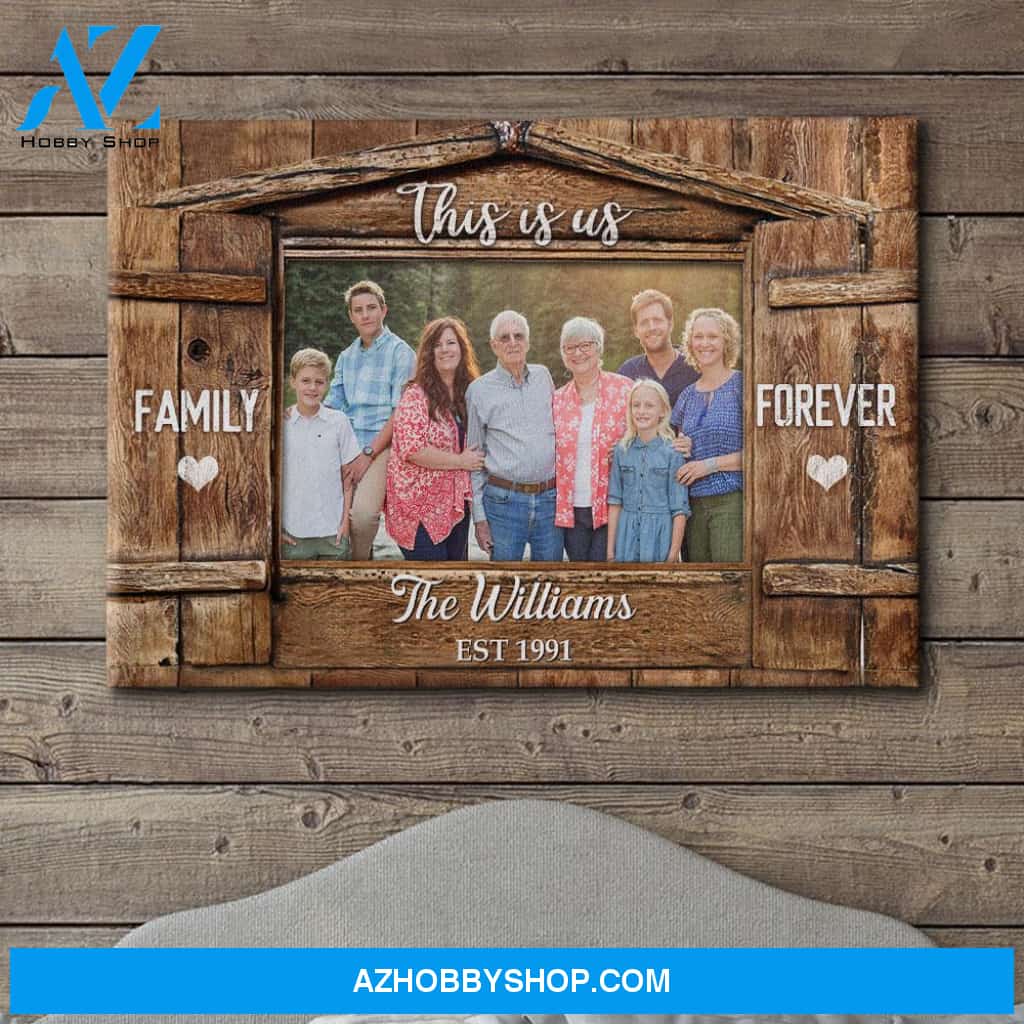 Family Forever - Personalized Custom Photo Canvas