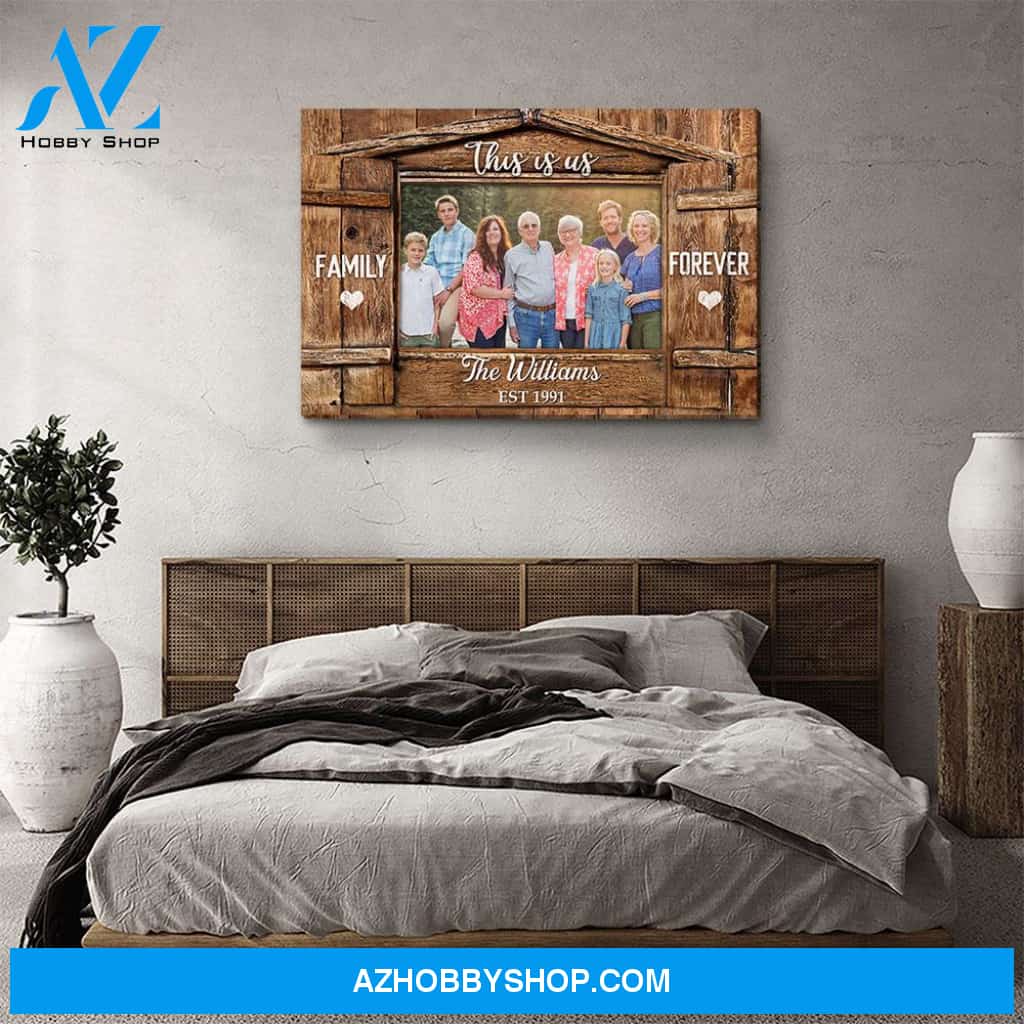 Family Forever - Personalized Custom Photo Canvas