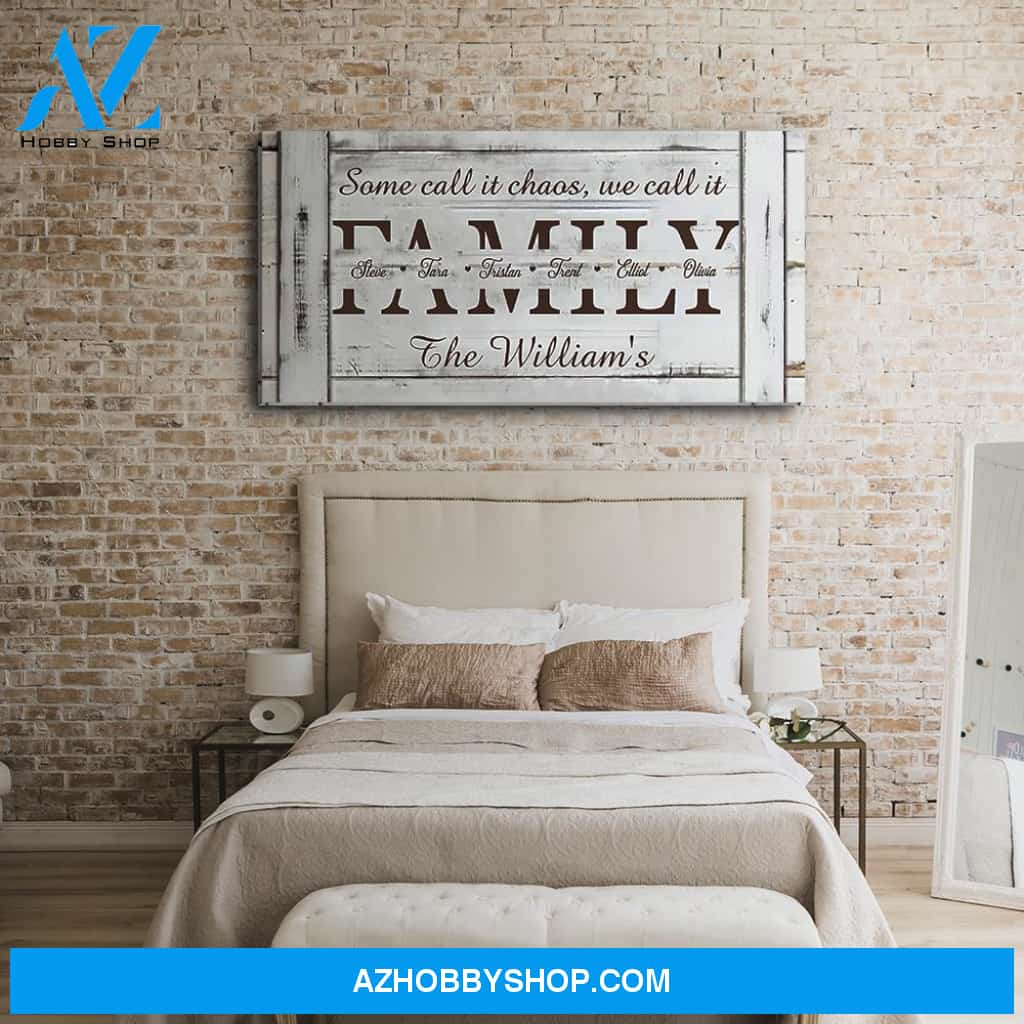 Family Gather - Personalized Custom Name Canvas