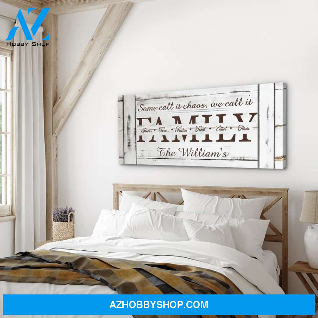 Family Gather - Personalized Custom Name Canvas