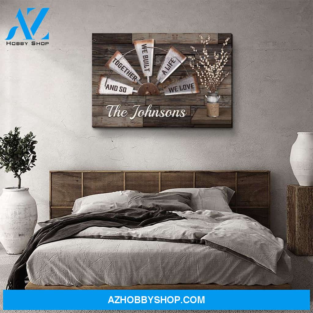Family Together - Personalized Custom Name Canvas