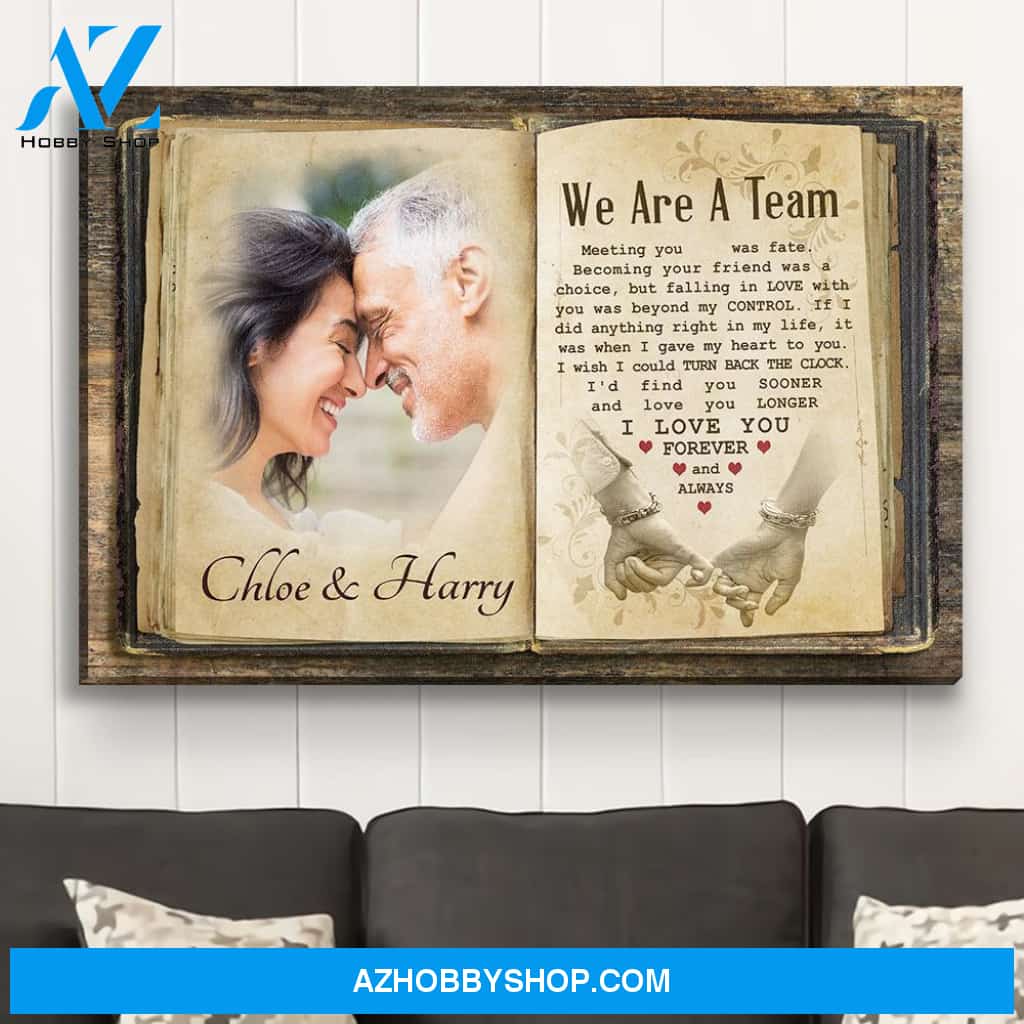 Find You Sooner, Love You Longer - Personalized Custom Photo Canvas
