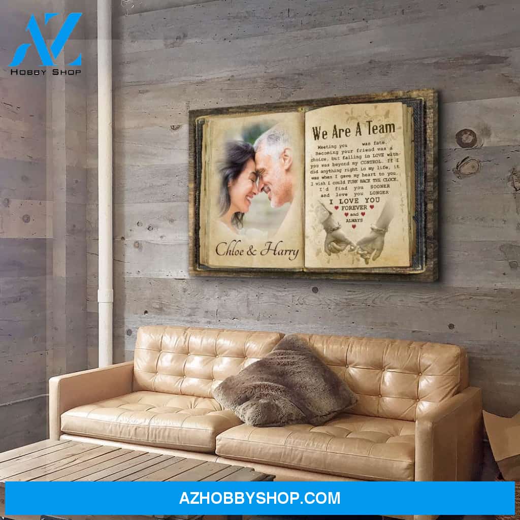 Find You Sooner, Love You Longer - Personalized Custom Photo Canvas