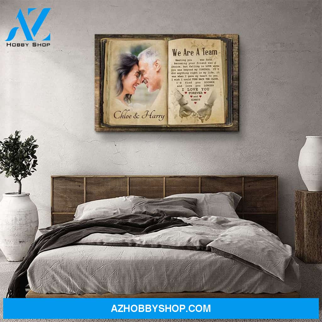 Find You Sooner, Love You Longer - Personalized Custom Photo Canvas