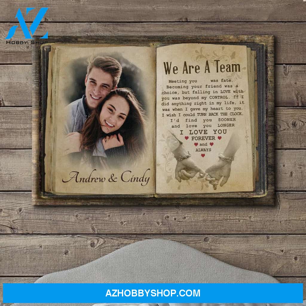 Find You Sooner, Love You Longer - Personalized Custom Photo Canvas