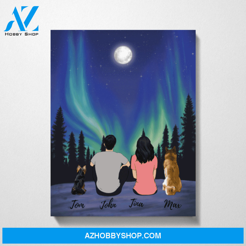 Full Moon Night Premium Canvas