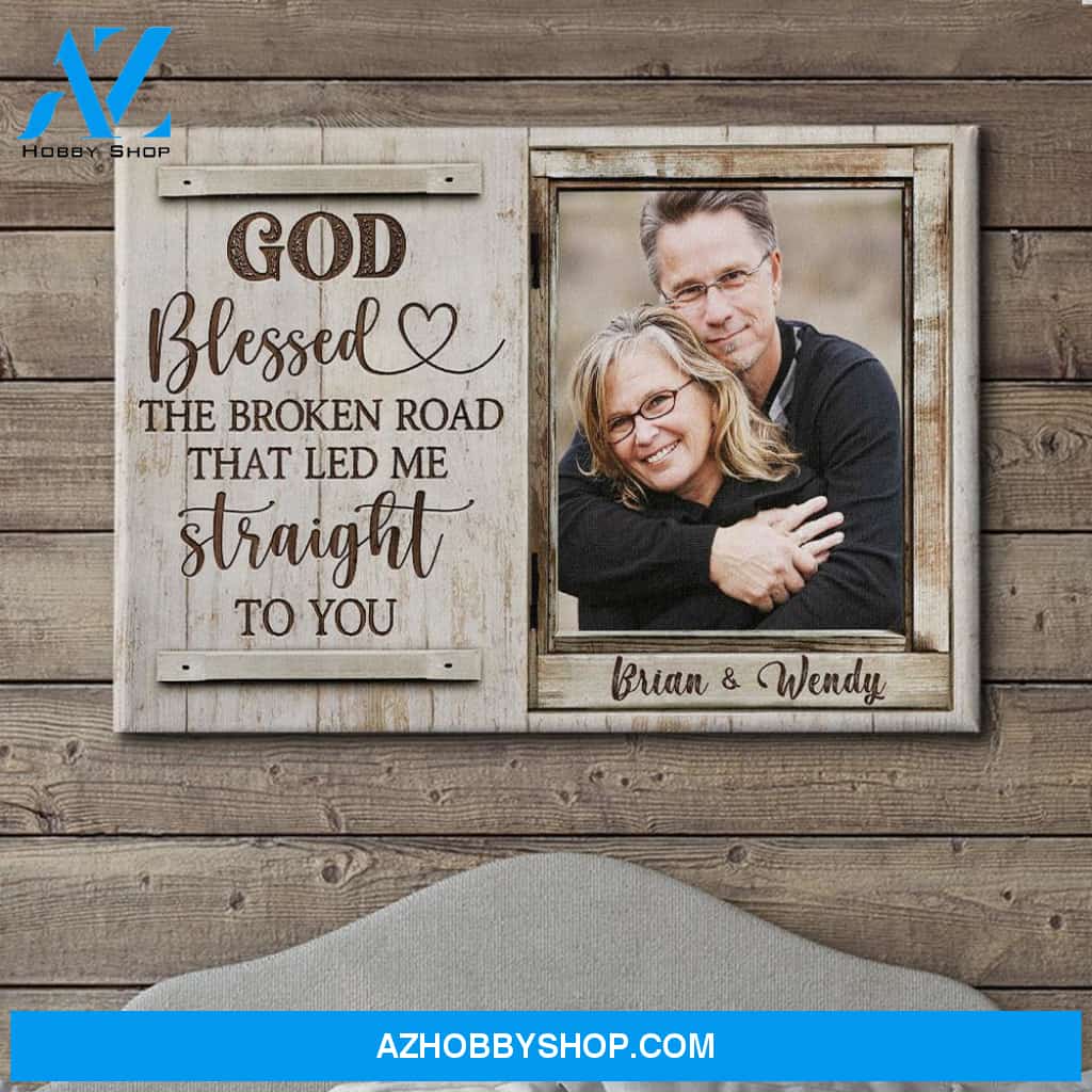 God Blessed 2 - Personalized Custom Photo Canvas