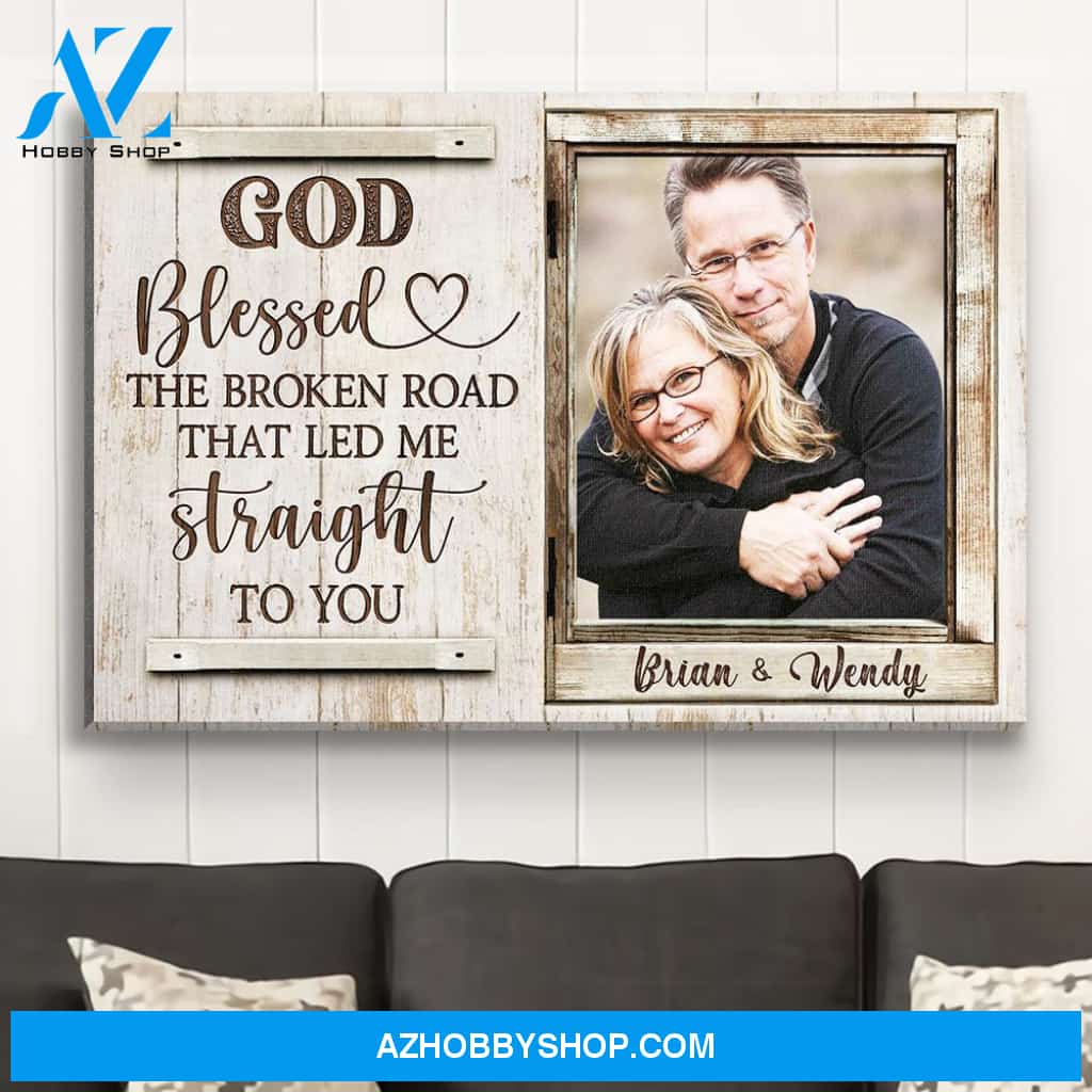 God Blessed 2 - Personalized Custom Photo Canvas