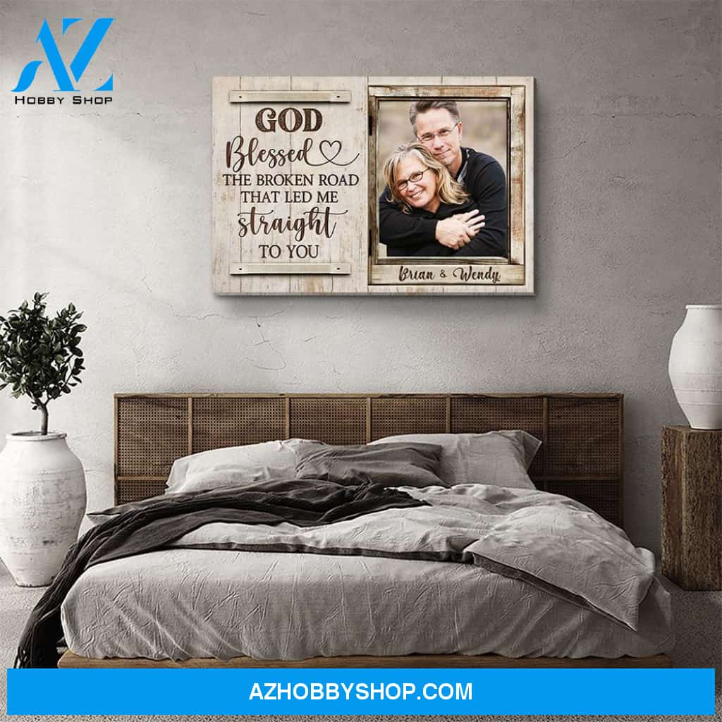 God Blessed 2 - Personalized Custom Photo Canvas