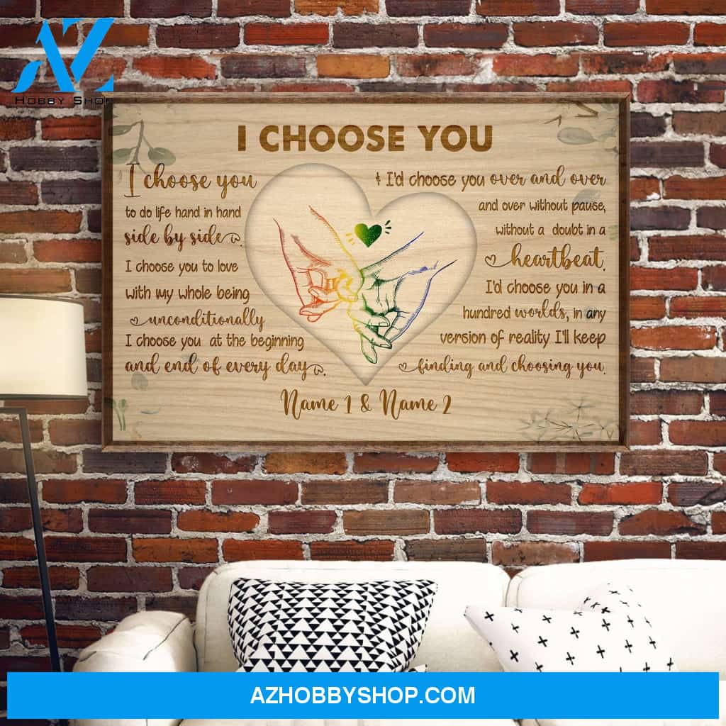 I Choose You Canvas & Poster
