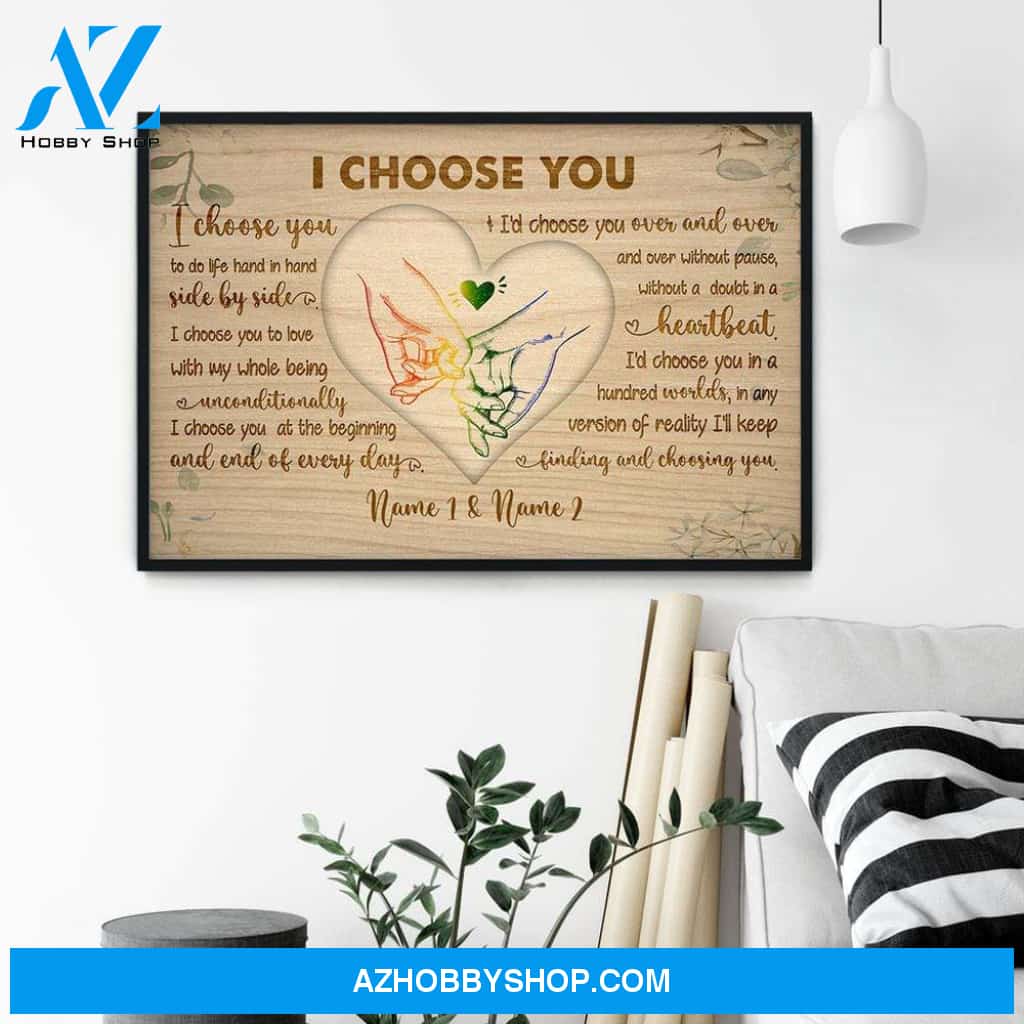 I Choose You Canvas & Poster