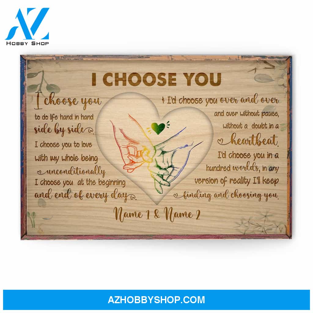 I Choose You Canvas & Poster