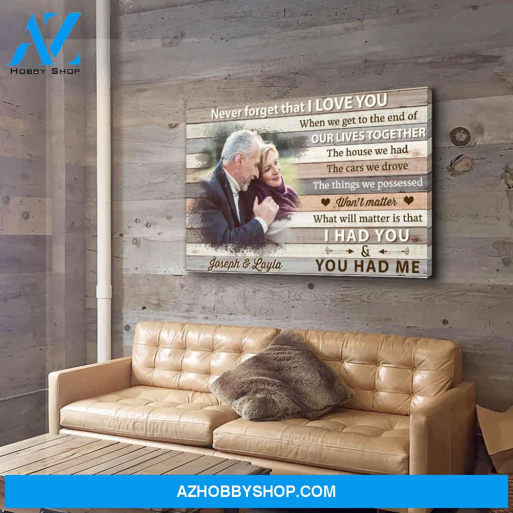 I Had You & You Had Me - Personalized Custom Photo Canvas