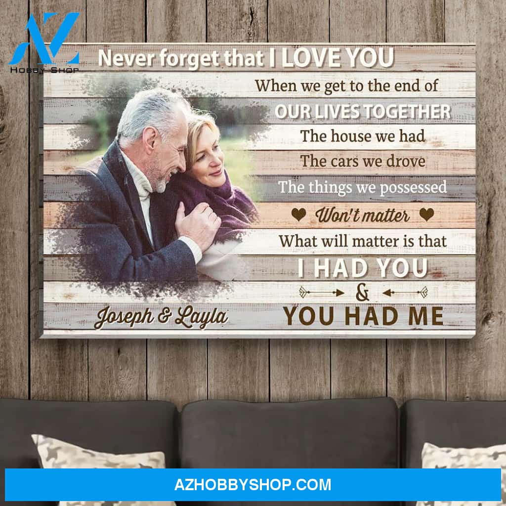 I Had You & You Had Me - Personalized Custom Photo Canvas