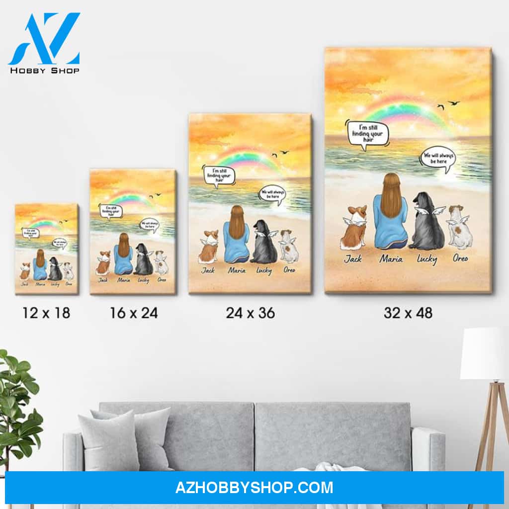 I Still Talk About You, Personalized Custom Canvas, Custom Gift for Dog Lovers, Memorial Gift