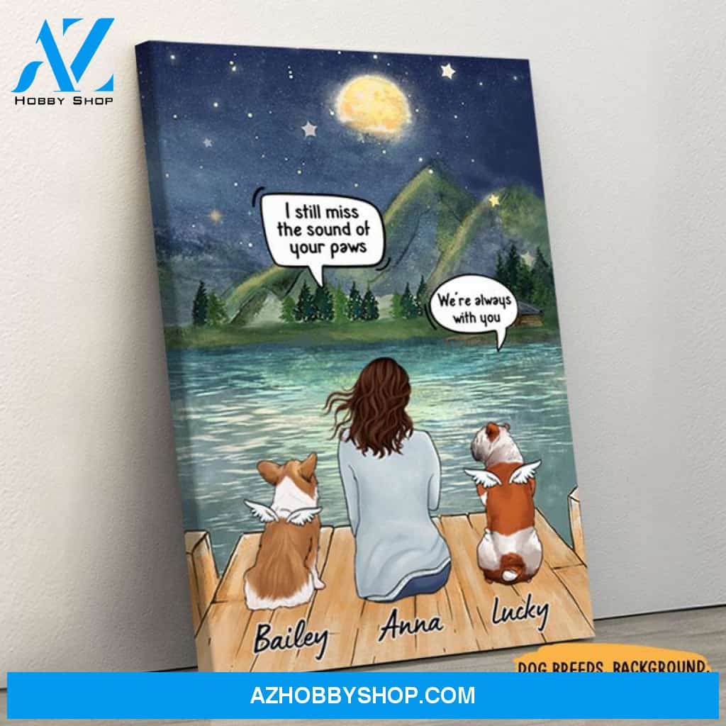 I Still Talk About You, Personalized Custom Canvas, Custom Gift for Dog Lovers, Memorial Gift