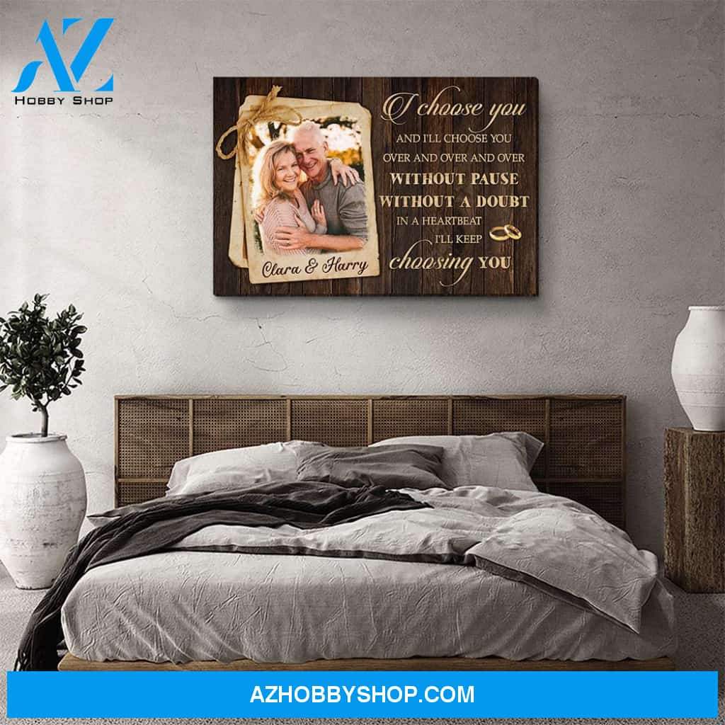 In A Heartbeat - Personalized Custom Photo Canvas