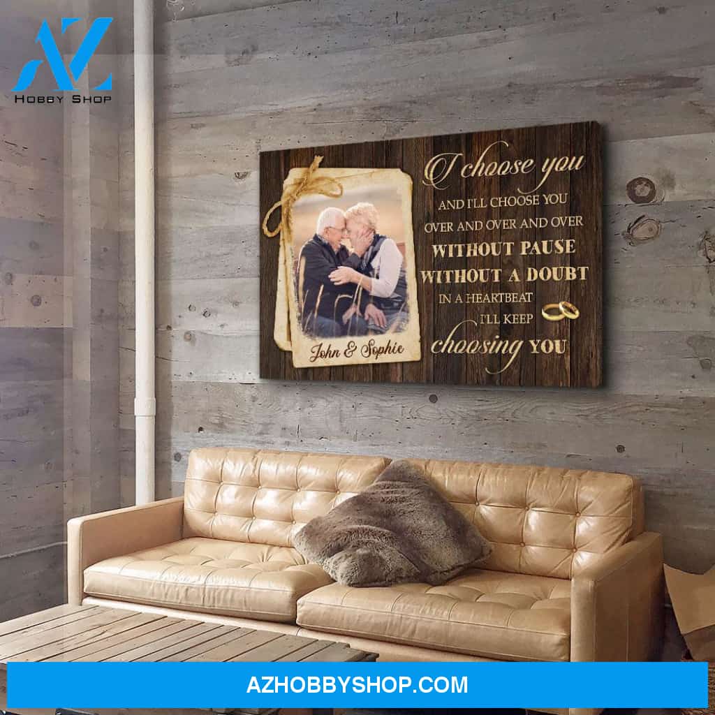 In A Heartbeat - Personalized Custom Photo Canvas