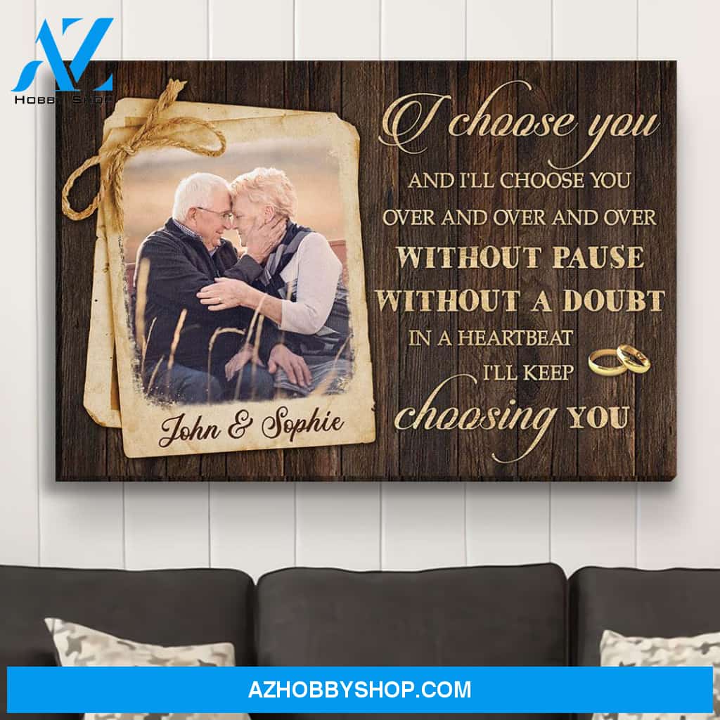 In A Heartbeat - Personalized Custom Photo Canvas