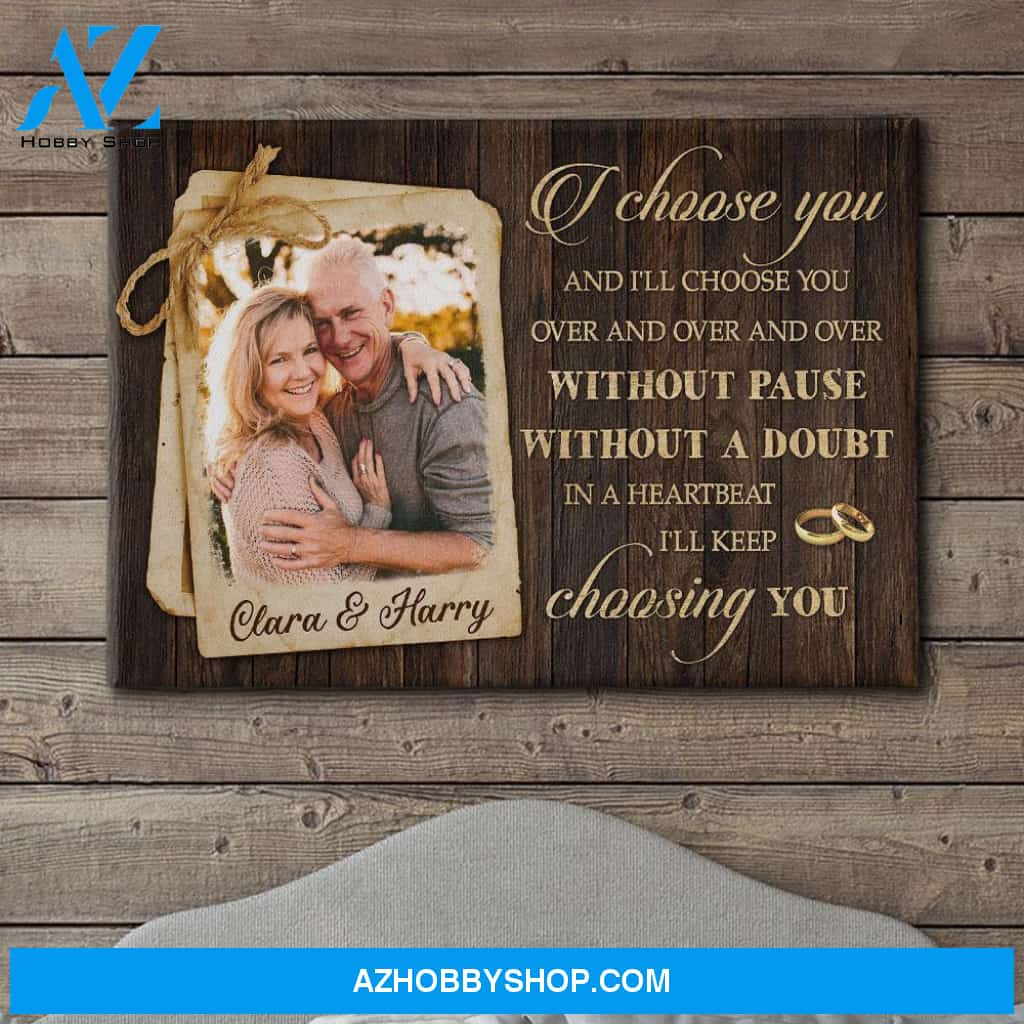 In A Heartbeat - Personalized Custom Photo Canvas
