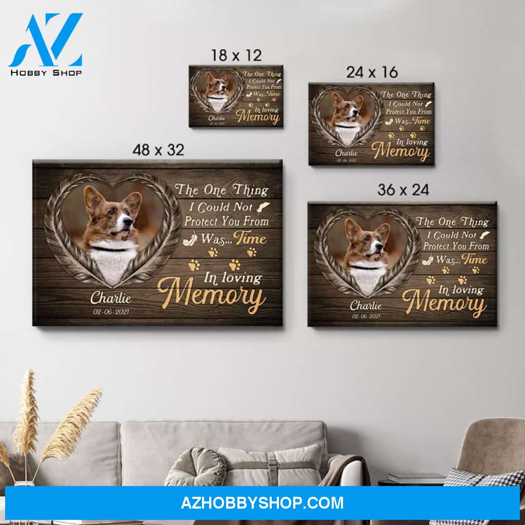 In Loving Memory, Personalized Custom Photo Canvas, Custom Gift for Pet Lovers, Memorial Gift