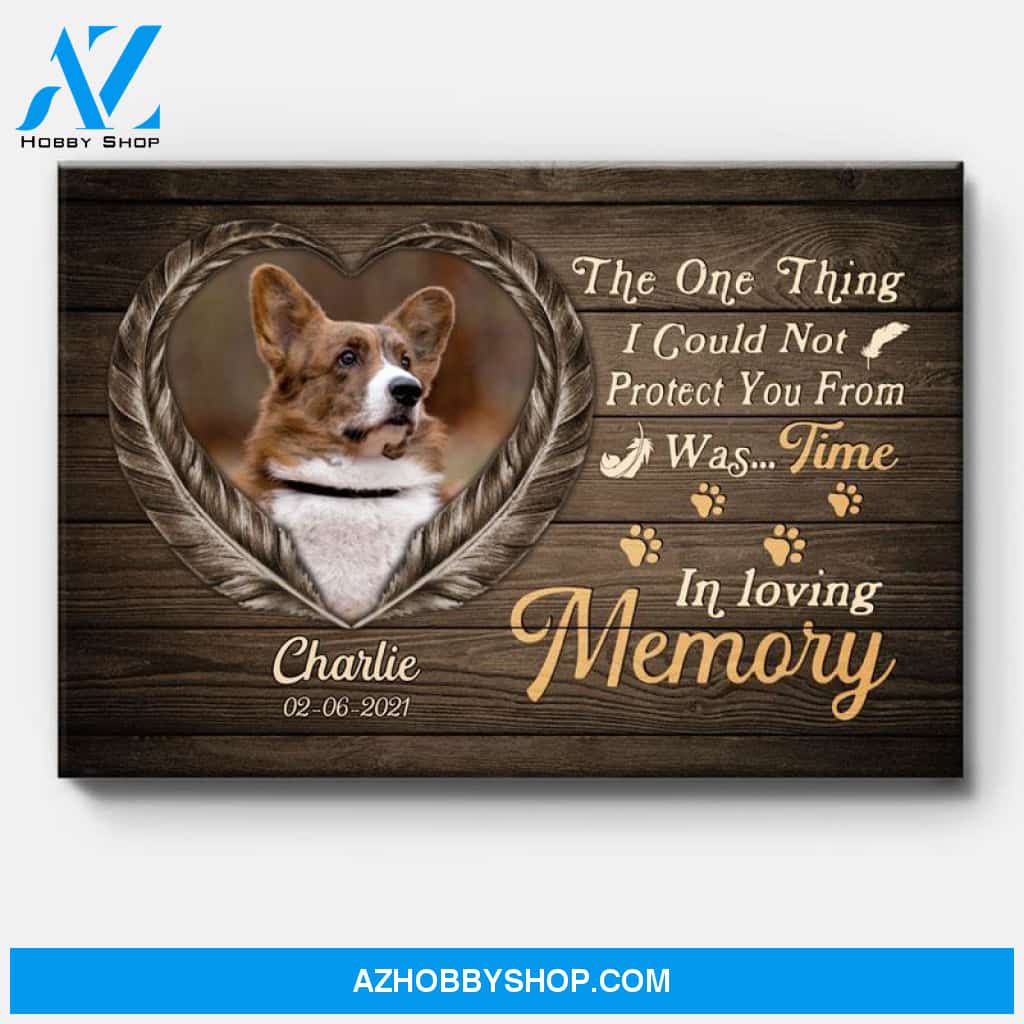 In Loving Memory, Personalized Custom Photo Canvas, Custom Gift for Pet Lovers, Memorial Gift